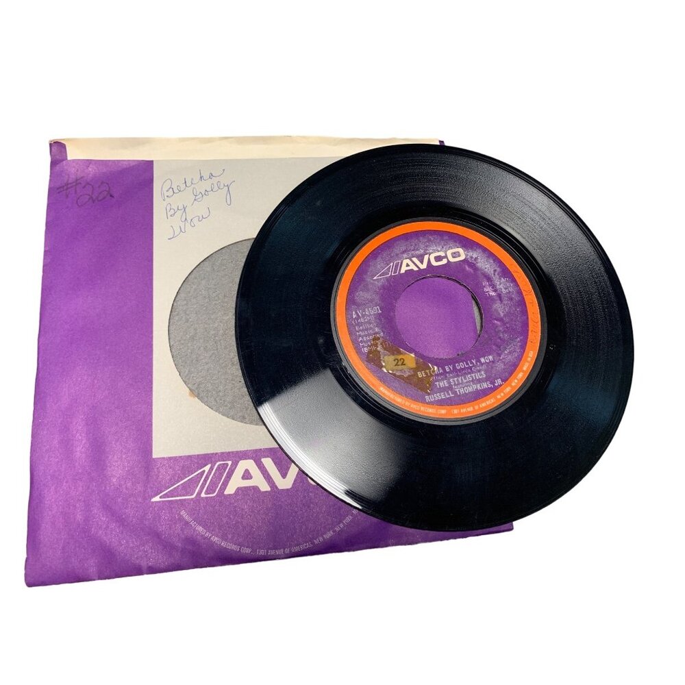 The Stylistics "Ebony Eyes" " Betcha By Golly Wow" 45 RPM Vinyl Record